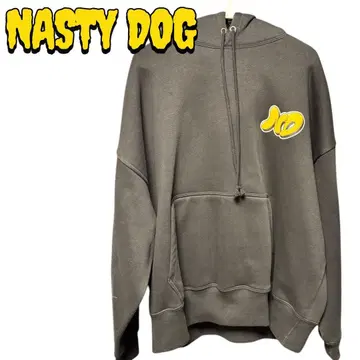 레어 NastyDog 초기 블랙 후디 후드티 가드맨