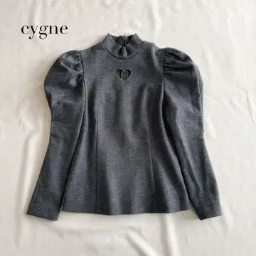 cygne 하트컷 상의 coeur 그레이 긴팔 가을/겨울 시뉴