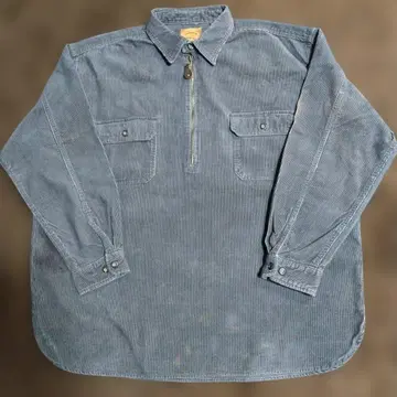 코듀로이 긴팔 셔츠 XL 네이비