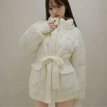 ANDMARY Mary quilting knit shape jacket