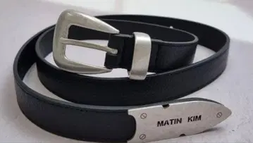 MATIN KIM 가죽 벨트 블랙