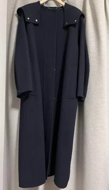 [ ebure ] 후디드 코트 네이비 36