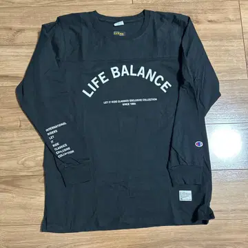 Champion Let it Ride 블랙 긴팔 티셔츠