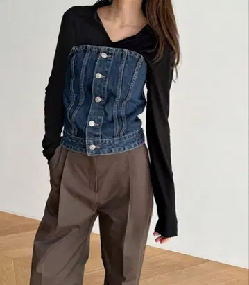 CANAL JEAN diggity 데님 뷔스티에