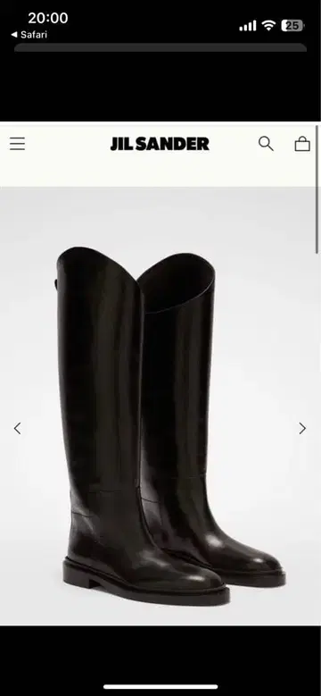 Jil Sander 가죽 부츠