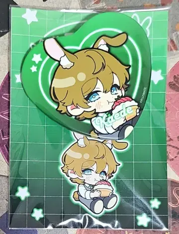 PLUSMATE 토끼 캔 배지 (단풍)