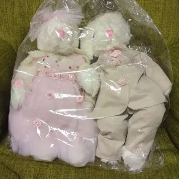 웨딩 인형 토끼 봉제 인형 약 30cm