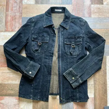 ELLE PLANET 지퍼 데님 자켓 데님