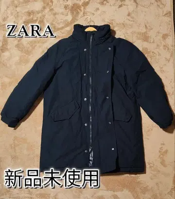 Zara 네이비 롱 다운 자켓
