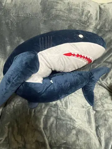 상어 봉제 인형 빅 네이비