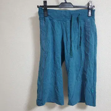 터콰이즈 블루 크롭 요가 스포츠 웨어