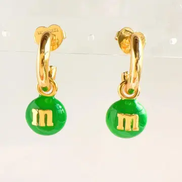 케이트 스페이드 m&m 초콜릿 캔디 귀걸이 그린