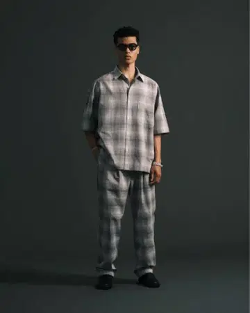 COOTIE Ombre Check 2 Tuck Easy Pants