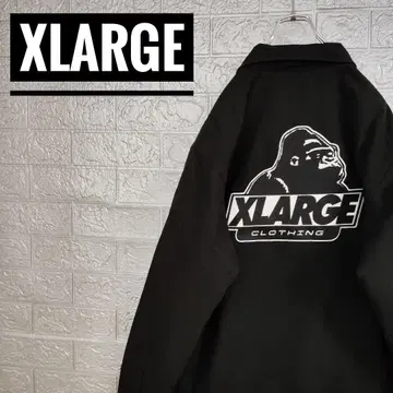 엑스라지 XLARGE 구제 의류 충전솜 블루종 블랙 M 자수 로고