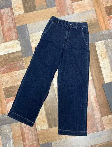 유니클로 UNIQLO 데님 여성용 와이드 팬츠