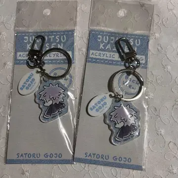 주술회전 PLAZA 백 뷰 2연 러버 아크릴 키링 2개