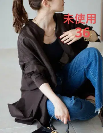 [ 미사용 택 포함 ] IENA 라미 리오셀 백 개더 셔츠 36