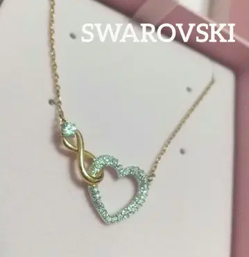스와로브스키 infinity heart 목걸이