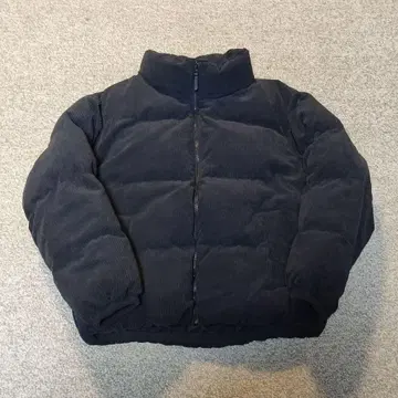 GU 히트 패디드 코듀로이 블루종 M 눕시 블랙 쇼트 기장