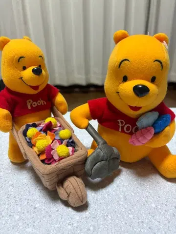 푸우 봉제 인형 세트