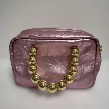 메탈릭 핑크 숄더백