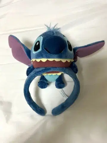 스티치 헤어밴드 봉제 인형풍