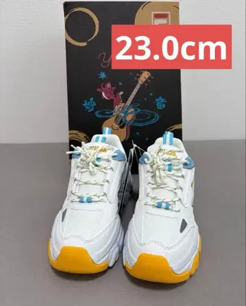 유리 FILA 콜라보 스니커즈 23.0cm/us 6 화이트 x 블루