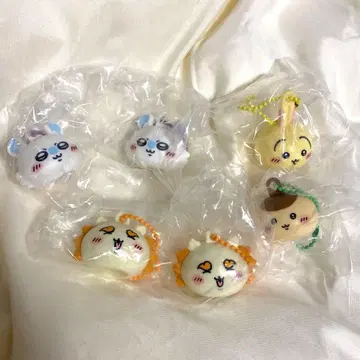 치이카와 (먼작귀) 립 캡 마스코트 6개 세트