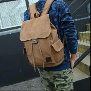 [대용량 다기능] 남성용 캐주얼 백팩/카키색