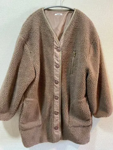 페어 페어 보아 자켓 브라운