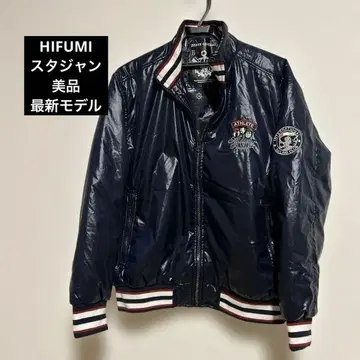 HIFUMI 바시티 자켓 네이비 M 사이즈