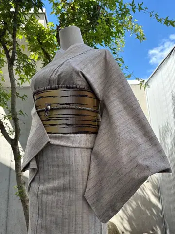 명주 기모노 젠마이 실크 증서