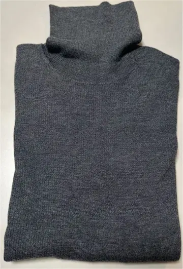 23구 워셔블 울 스웨이드 터틀넥 니트 그레이 38