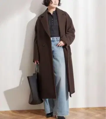 SUPER120/MANTECO 오버코트 브라운 2024