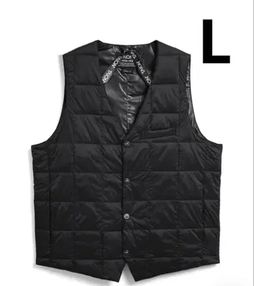 타이온 베이직 V넥 버튼 다운 베스트 블랙 L TAION