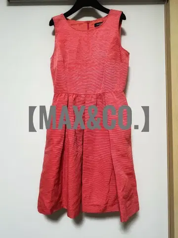 [ MAX&CO. ] 코랄 핑크 슬리브리스 원피스