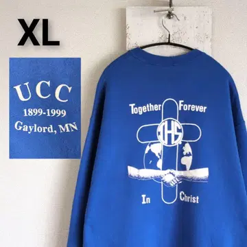 구제 의류 FRUITS OF THE LOOM 맨투맨 블루 UCC XL