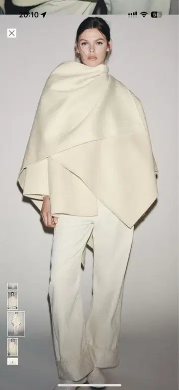 ZARA 울 케이프 코트