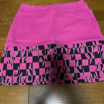 엑스걸 Xgirl 미니 스커트 데님 핑크