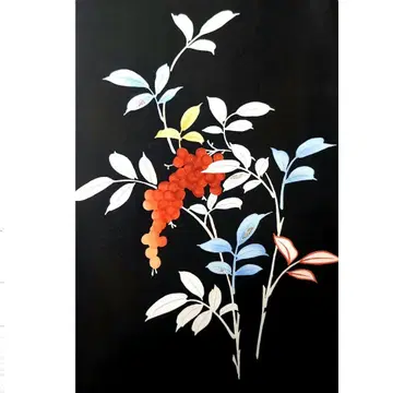 786 새상품 손그림 오비 시오제 오비 나고야 오비 붉은 열매