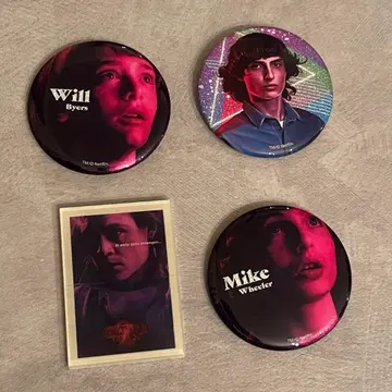 기묘한 이야기 캔뱃지 아크릴 블록 마그넷