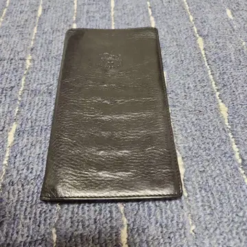 IL BISONTE 블랙 가죽 장지갑