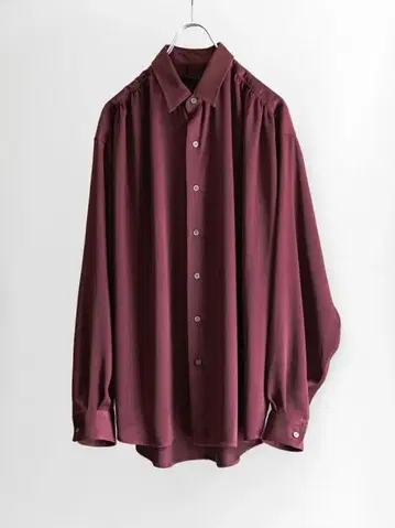 JUHA 25aw HUSH GATHER L/S SHIRT