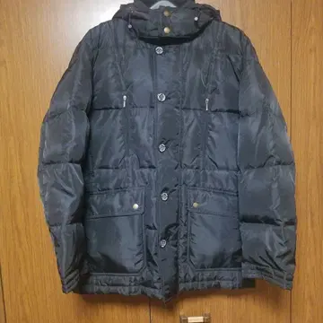 Golden Bear 후드 부착 다운 자켓 M 사이즈 블랙