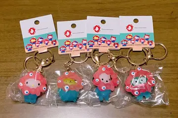 산리오 미야쿠미야쿠 변신 입체 마스코트 키링 4개 세트