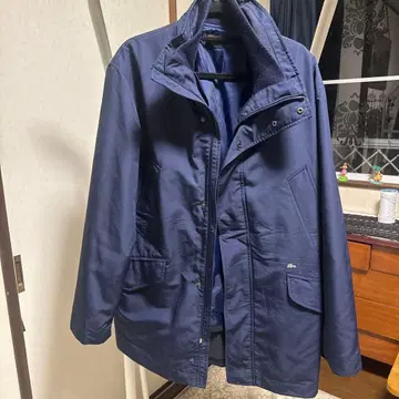 LACOSTE 중고품 대방출 LACOSTE 네이비 나일론 자켓