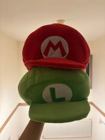 [ 새상품급 ] 마리오 루이지 모자 세트 USJ