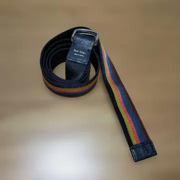 폴 스미스 컬러풀 스트라이프 벨트 남녀 공용