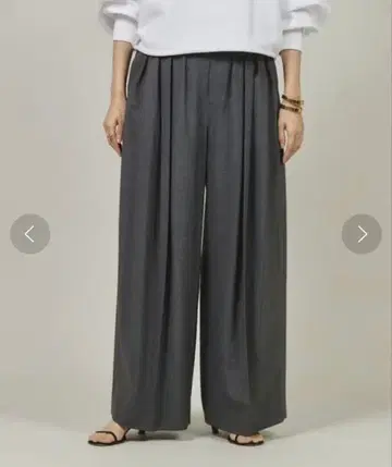 캘런솔로지 울 블렌드 턱 팬츠