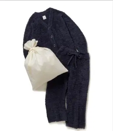 젤라피케 상하의 룸웨어 베이직 젤라토 가디건 & 팬츠 네이비